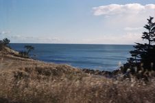 View of the Fukushima sea, in the way to Tomioka, Fukushima