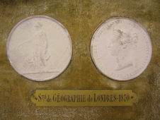 Médaille - Société de géographie de Londres 1870 (revers)