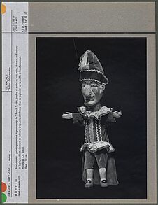 Marionnette à gaine représentant le personnage de "Punch"