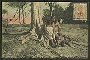Indios Chamacoco, "Ioata" y su mujer, "Nozzae"