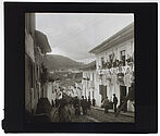 Une rue de Quito le jour de la Fête-Dieu