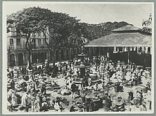 Guadeloupe ; Pointe à Pitre, place du marché