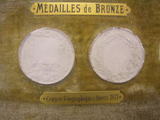 Médaille - Congrès de géographie d'Anvers 1871 (avers)