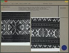 Echantillon de tissage de coton, motif d'ancre
