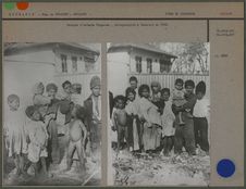 Groupes d'enfants tziganes, photographiés à Bucarest