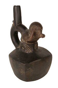 Vase à décor zoomorphe : singe