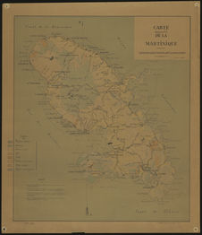 Carte agricole de la Martinique
