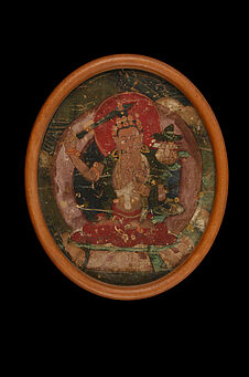 Fragment de peinture bouddhique : Manjushri