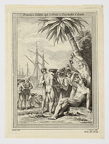 Premiers Indiens qui s'offrent à Christophe Colomb