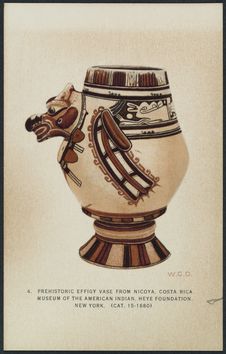 Prehistoric effigy vase from Nicoya