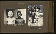 Nègres de race songo du fleuve Oubangui dont un albinos