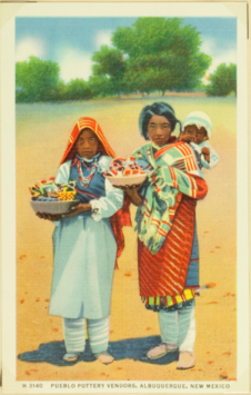 Pueblo pottery vendors, Albuquerque, New Mexico