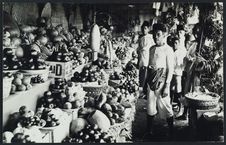 Marché de fruits à Java