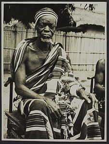 Le père du chef des baoulés, Sakasso, Bouaké, Côté d'Ivoire