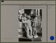 Dahomey, statues des rois Glélé et Béhanzin