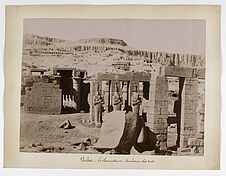 N°818. Thèbes. Ramesseon. Vue panoramique avec tombeaux des Rois