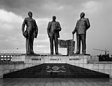 Botswana, The Three Dikgosi Monument (built by North Korea), Botswana, Gaborone…