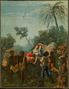 Paul et Virginie portés par les esclaves