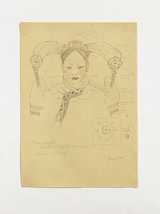 Femme mongole, vêtement et coiffure ordinaires. (33)