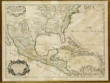 Carte du Mexique et de la Floride