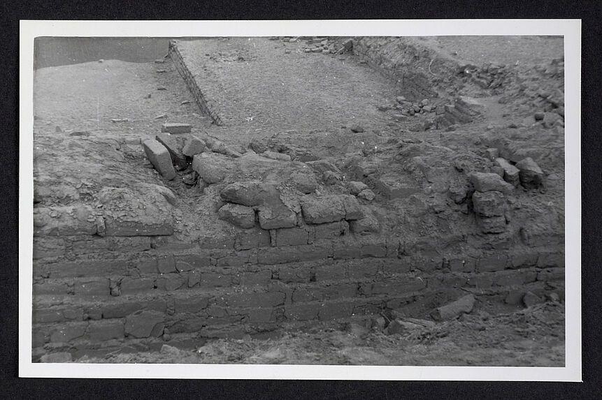 Pérou, Pachacamac, mur d'adobes