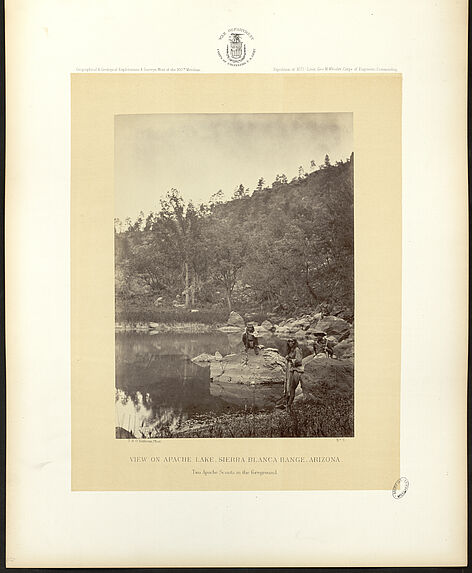 View on Apache Lake, Sierra Blanca Range, Arizona