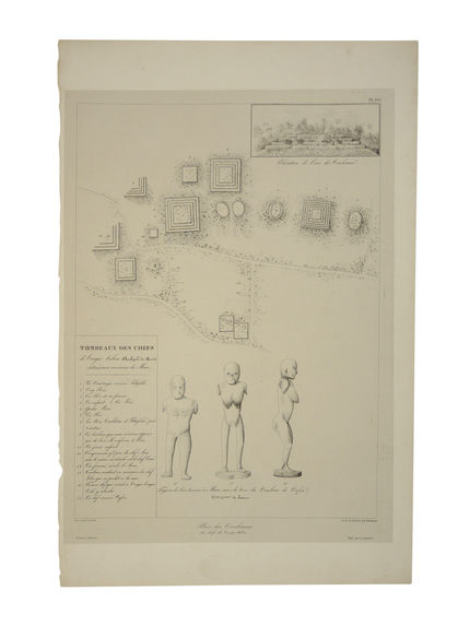 Plan des tombeaux des chefs de Tonga Tabou