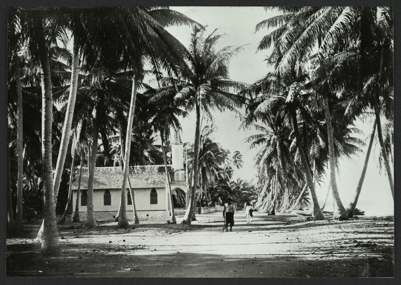 Tuamotu, l'église de Rotoava (Ile Fakarava)
