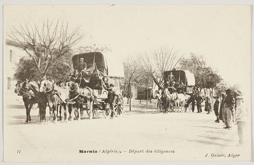 Marnia ( Algérie). - Départ des diligences