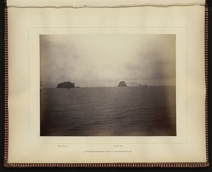 View from Anchorage. N. side of Teste Island, W. by N.