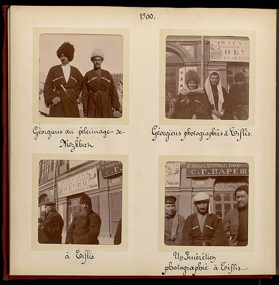 Géorgiens photographiés à Tiflis