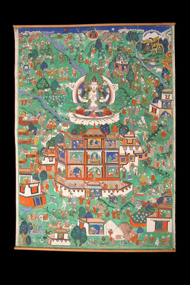 Peinture bouddhique : le bodhisattva Avalokiteshvara