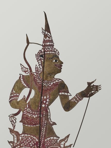 Figurine de théâtre d'ombres : Phra Râm (Râma)