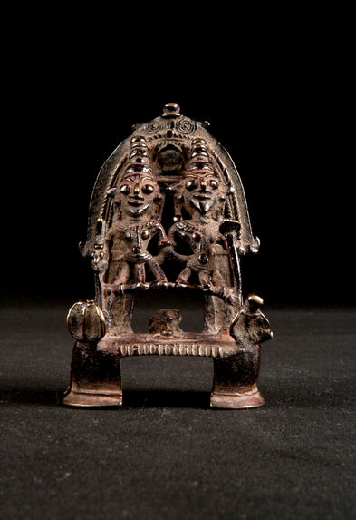 Autel miniature de Shiva et Parvati