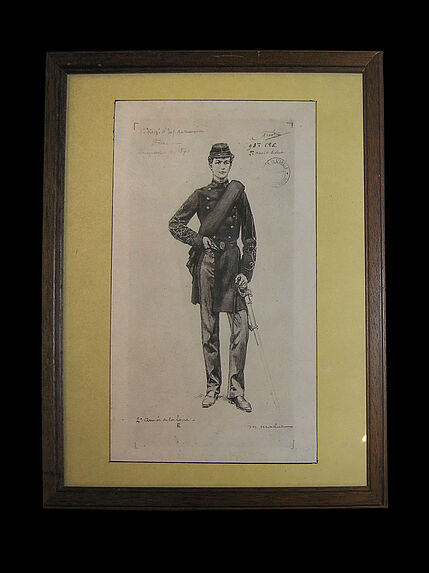 Sous lieutenant d'infanterie de Marine, 2ème Armée de la Loire - 1870