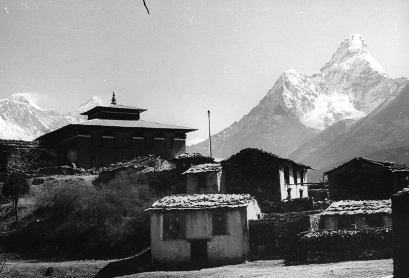 Temple et maisons de moines