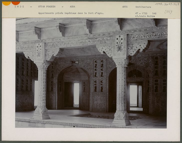 Appartements privés impériaux dans le fort d'Agra