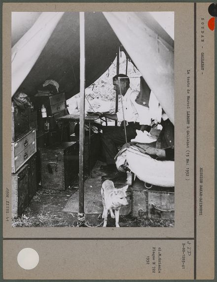 La tente de Marcel Larget à Gallabat
