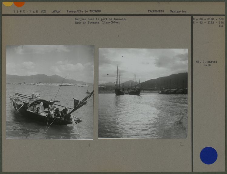 Barques dans le port de Tourane