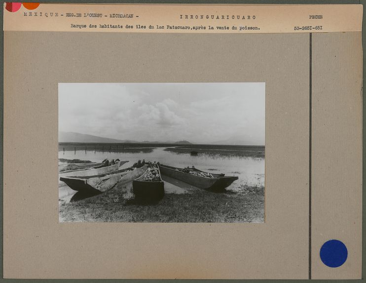 Barque des habitants des îles du lac Patzcuaro