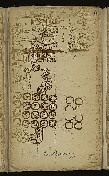 Codex Cortesianus. Fragment du codex Madrid