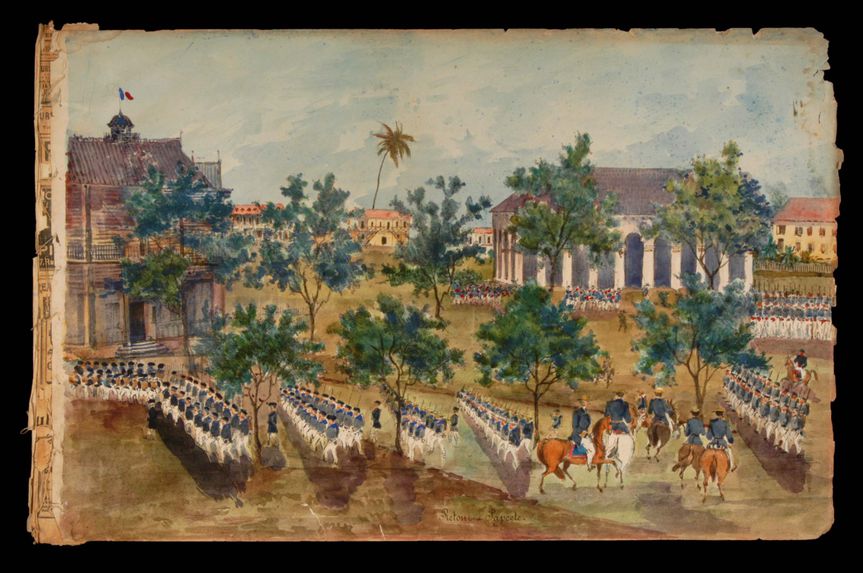 Promenade militaire autour de Papeete, 1861. Retour à Papeete