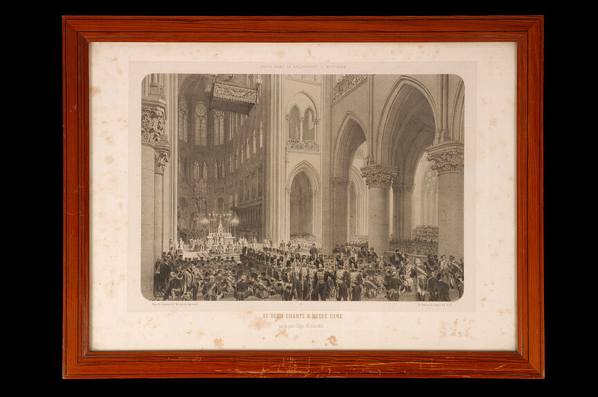 Te Deum chanté à Notre-Dame pour la prise d'Alger, (11 Juillet 1830)
