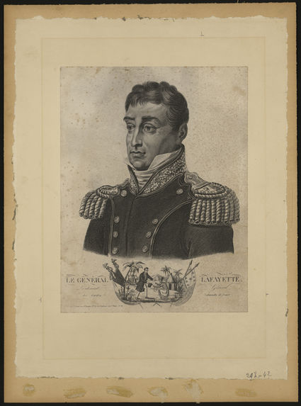 Le général Lafayette. Lieutenant Général des Gardes Nationales de France
