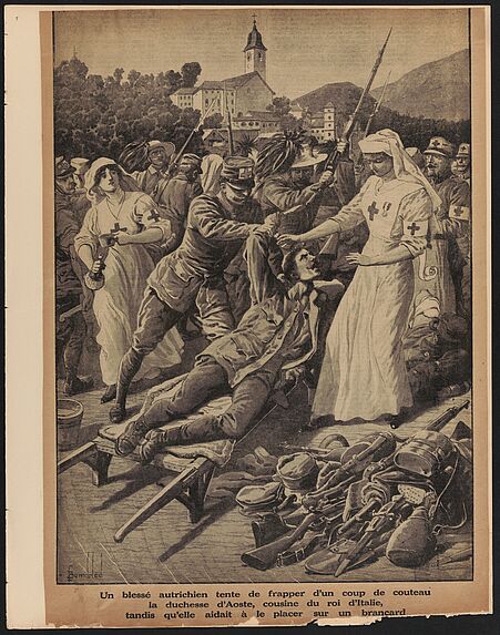 La Croix Rouge et le Secours aux blessés de la Première Guerre Mondiale.