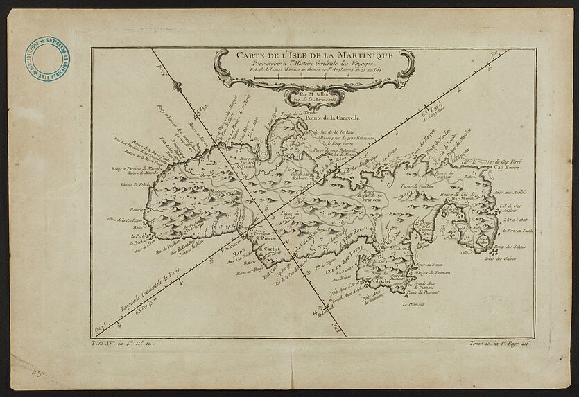 Carte de l'Isle de la Martinique