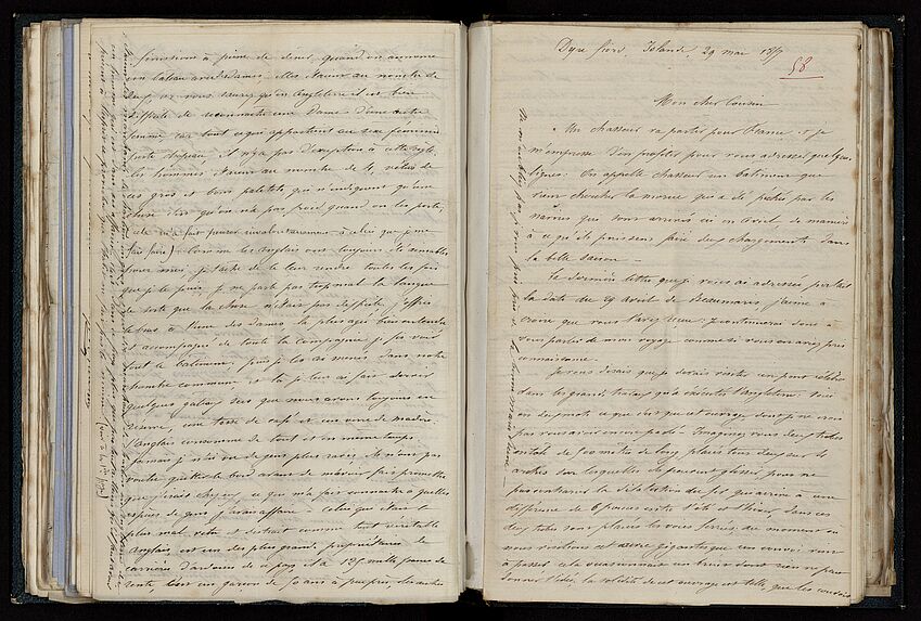 Mes lettres au cousin Le Vaillant du 8 janvier 1849 au 21 décembre 1858 inclus.