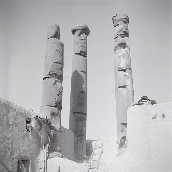 Colonnes antiques de basalte de Harran al-Awamid