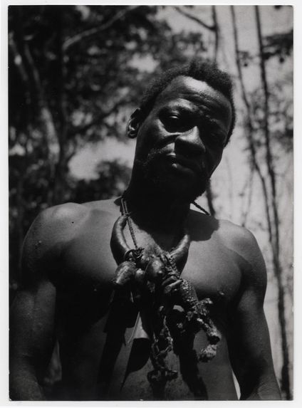 Mopéta, le chef pygmée du campement Bangombé