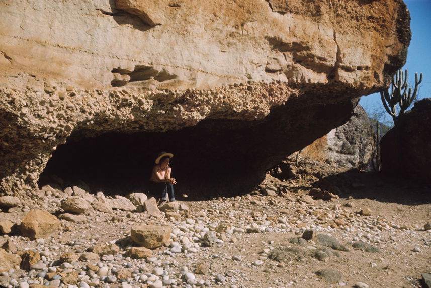 Balsas, site archéologique sous roche. Grotte funéraire. Balsas au-dessus de Playa del Coco-Marañon